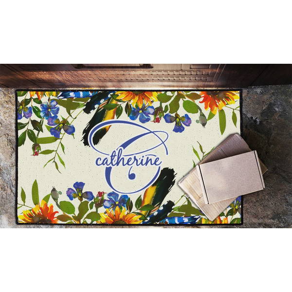 Sunflowers Door Mat - LIFESTYLE (Lrg)