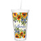 Sunflowers Double Wall Tumbler with Straw (Personalized)