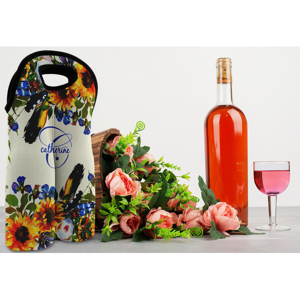 Sunflowers Double Wine Tote - LIFESTYLE (new)