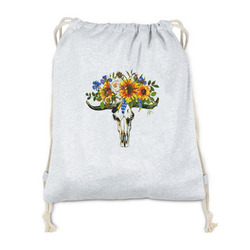 Sunflowers Drawstring Backpack - Sweatshirt Fleece - Double Sided (Personalized)