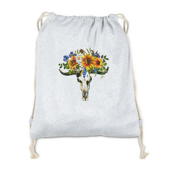 Custom Sunflowers Drawstring Backpack - Sweatshirt Fleece - Double Sided (Personalized)