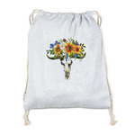 Sunflowers Drawstring Backpack - Sweatshirt Fleece (Personalized)