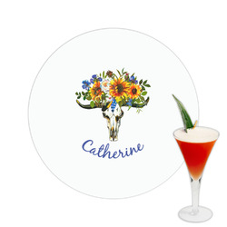 Sunflowers Printed Drink Topper -  2.5" (Personalized)