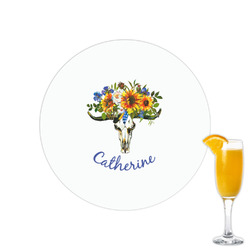 Sunflowers Printed Drink Topper - 2.15" (Personalized)