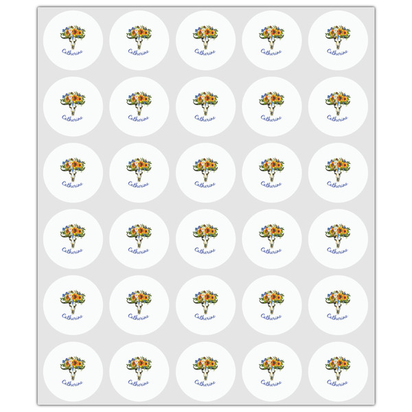 Sunflowers Drink Topper - XSmall - Set of 30