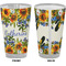 Sunflowers Pint Glass - Full Color - Front & Back Views
