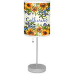 Sunflowers Lamp with Drum Shade (Personalized)