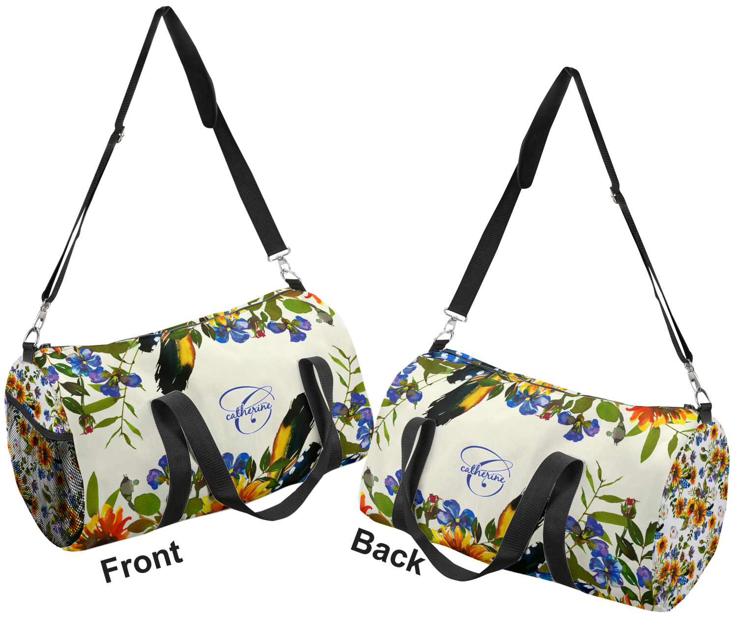 Sunflowers Duffel Bag - Small (Personalized) - YouCustomizeIt