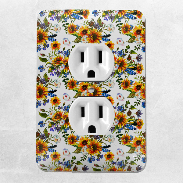 Sunflowers Electric Outlet Plate - LIFESTYLE