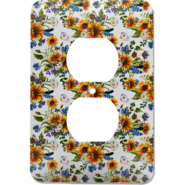 Custom Sunflowers Electric Outlet Plate