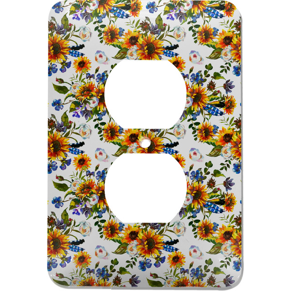 Custom Sunflowers Electric Outlet Plate