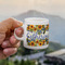 Sunflowers Espresso Cup - 3oz LIFESTYLE (new hand)