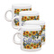 Sunflowers Espresso Cup Group of Four Front