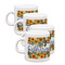 Sunflowers Single Shot Espresso Cups - Set of 4 (Personalized)