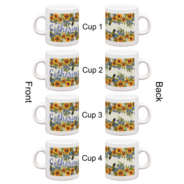 Sunflowers Espresso Cup Set of 4 - Apvl