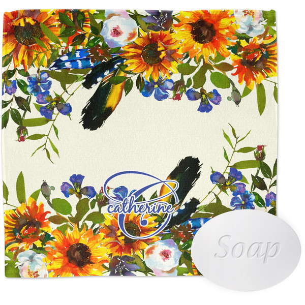 Custom Sunflowers Washcloth (Personalized)