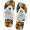Sunflowers Flip Flops - Medium (Personalized)