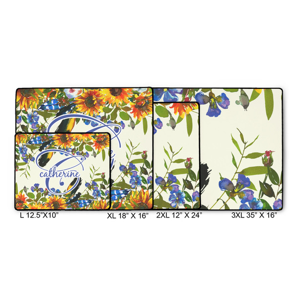 Sunflowers Gaming Mats - SIZE CHART