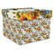 Sunflowers Gift Box with Lid - Canvas Wrapped - X-Large (Personalized)