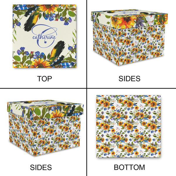 Sunflowers Gift Boxes with Lid - Canvas Wrapped - XX-Large - Approval