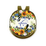 Sunflowers Golf Ball Marker - Hat Clip - Gold