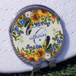 Sunflowers Golf Ball Marker - Hat Clip