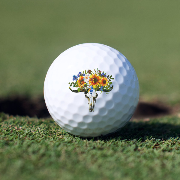 Custom Sunflowers Golf Balls - Non-Branded - Set of 12 (Personalized)