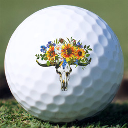Sunflowers Golf Balls - Non-Branded - Set of 12 (Personalized)