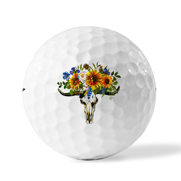 Sunflowers Golf Balls - Titleist - Set of 12 - FRONT