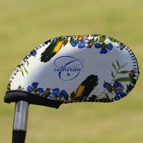 Custom Sunflowers Golf Club Iron Cover (Personalized)