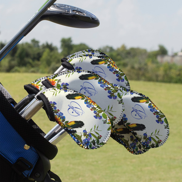 Sunflowers Golf Club Cover - Set of 9 - On Clubs