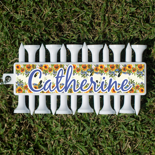 Custom Sunflowers Golf Tees & Ball Markers Set (Personalized)