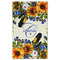 Sunflowers Golf Towel - Poly-Cotton Blend - Large w/ Name and Initial