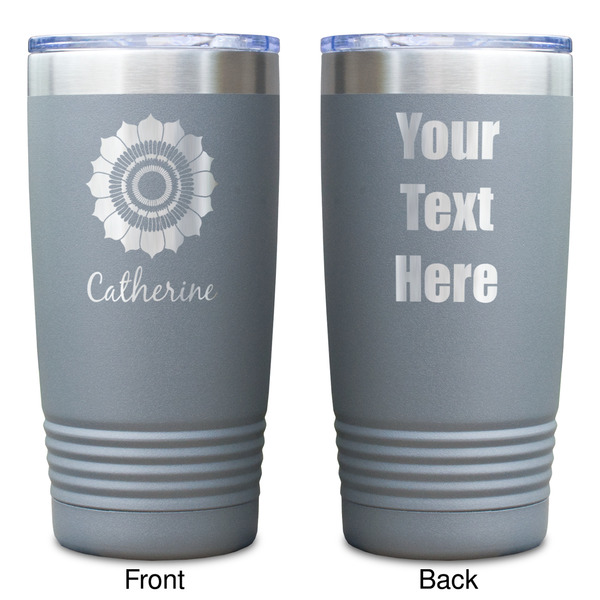 Sunflowers Gray Polar Camel Tumbler - 20oz - Double Sided - Approval