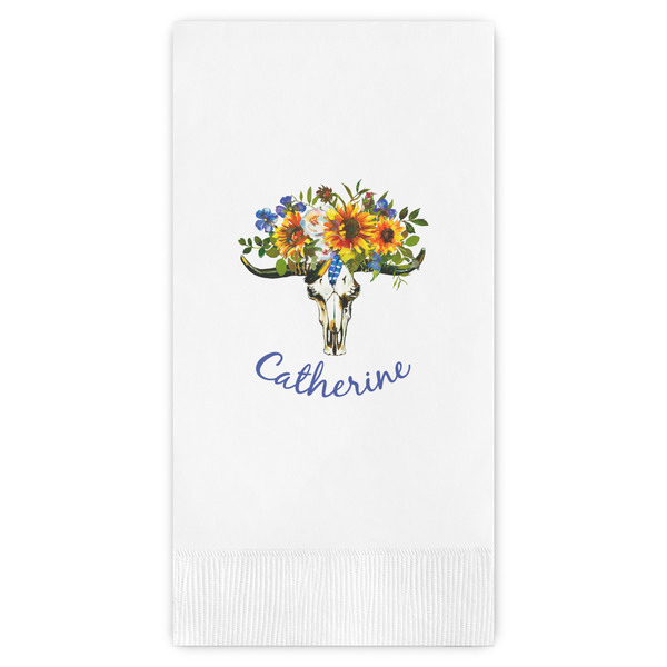 Custom Sunflowers Guest Towels - Full Color (Personalized)