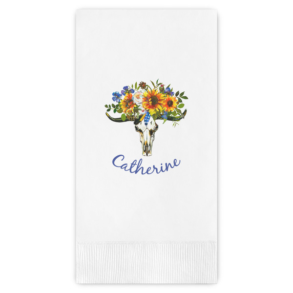 Custom Sunflowers Guest Paper Towels - Full Color (Personalized)