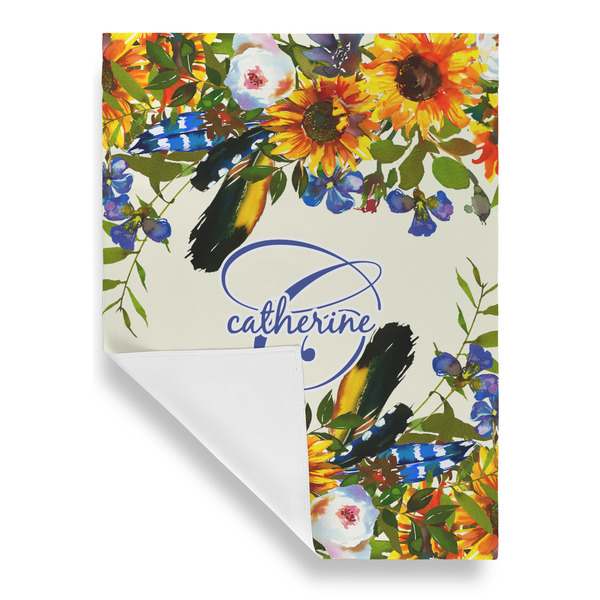 Sunflowers House Flags - Single Sided - FRONT FOLDED