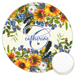 Sunflowers Printed Cookie Topper - 3.25" (Personalized)