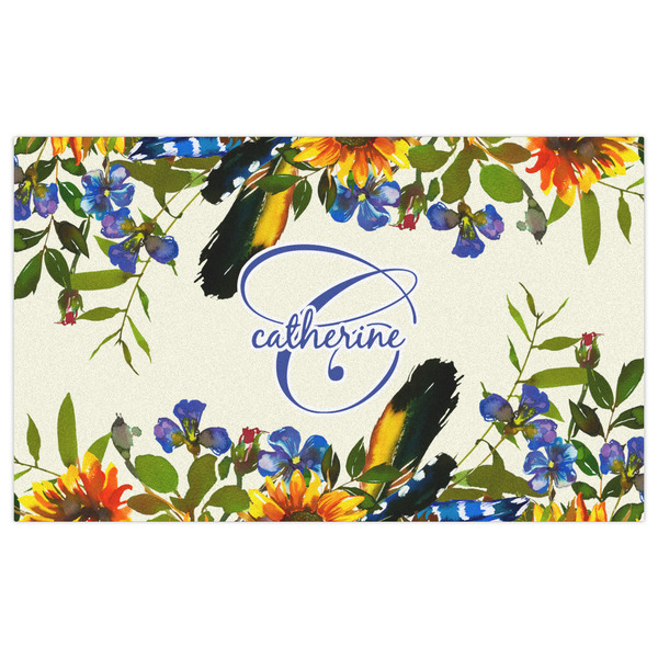 Sunflowers Indoor / Outdoor Rug - 3'x5' - Front Flat