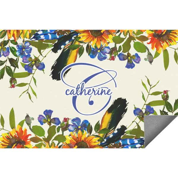 Custom Sunflowers Indoor / Outdoor Rug - 8'x10' (Personalized)