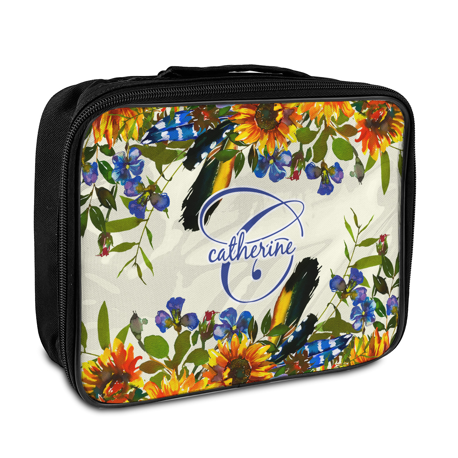 Sunflowers Insulated Lunch Bag (Personalized) - YouCustomizeIt