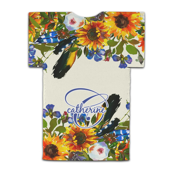 Sunflowers Jersey Bottle Cooler - BACK (flat)