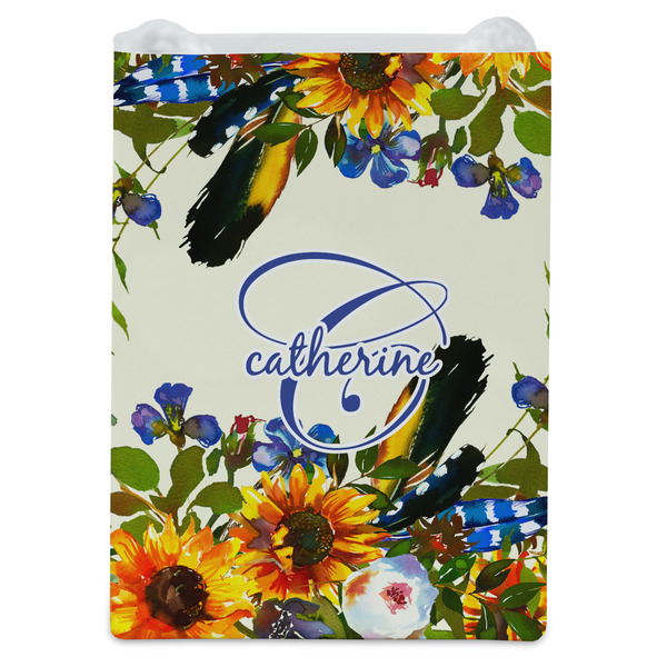 Sunflowers Jewelry Gift Bag - Gloss - Front