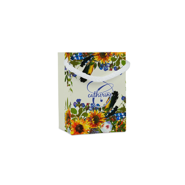 Custom Sunflowers Jewelry Gift Bags - Gloss (Personalized)