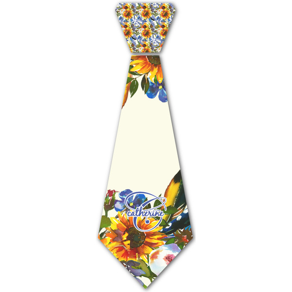 Custom Sunflowers Iron On Tie - 4 Sizes (Personalized)