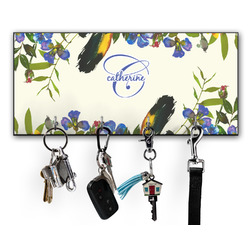Sunflowers Key Hanger w/ 4 Hooks w/ Name and Initial