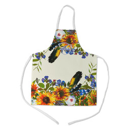 Sunflowers Kid's Apron w/ Name and Initial