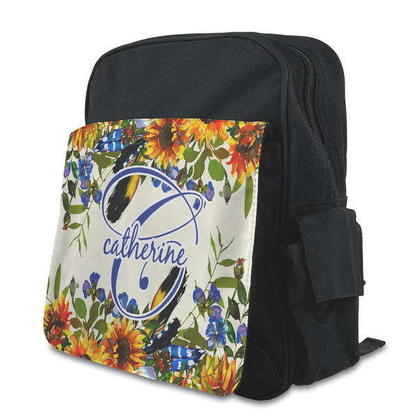 Custom Sunflowers Preschool Backpack (Personalized)