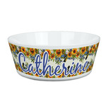 Sunflowers Kid's Bowl (Personalized)
