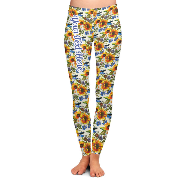 Custom Sunflowers Ladies Leggings - Extra Small (Personalized)
